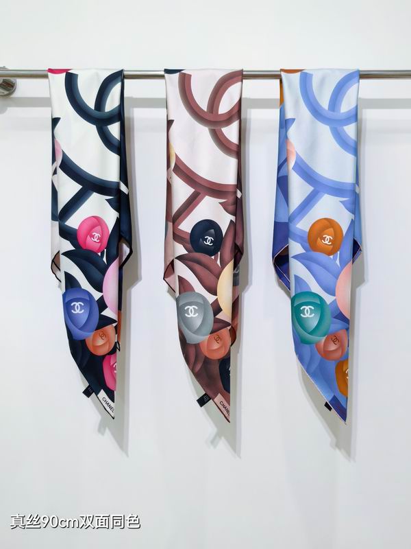 Chanel Silk Scarf 90X90cm E041850